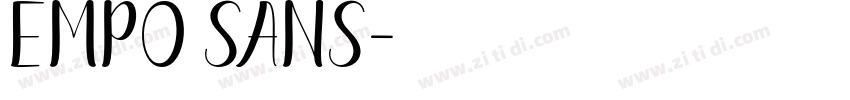 Empo Sans字体转换